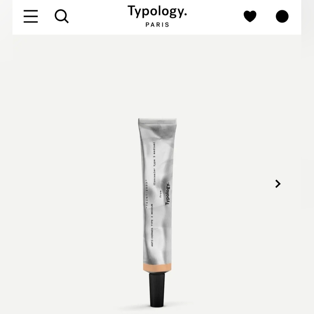 Typology tinted concealer
